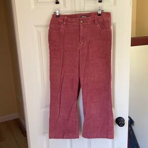 Toad&Co Rose Corduroy Wide Leg Cropped pants